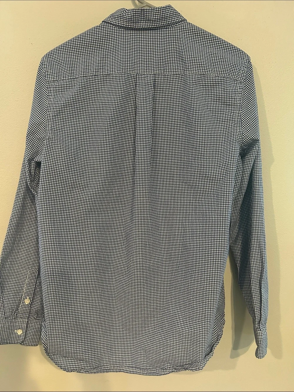 Ralph Lauren Navy and White Gingham Button-Down Shirt